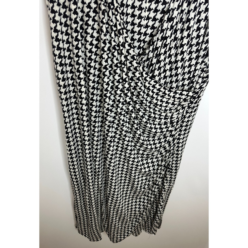 NEW Lauren Ralph Lauren Houndstooth Surplice Ruched Sheath Dress Plus Size 3X - Picture 5 of 10